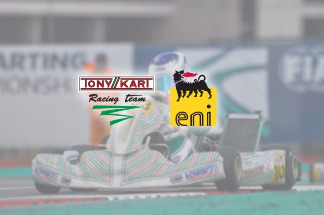 Tony Kart Racing Team com lubrificantes Eni